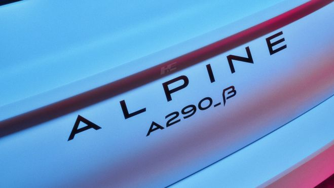 Logo de Alpine y denominación del modelo conceptual