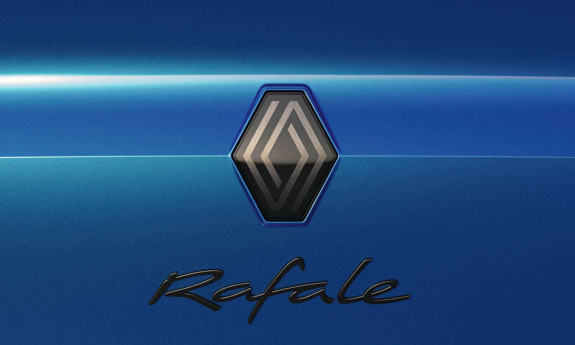 Denominación del modelo bajo el logo de Renault, presumiblemente en la zaga del mismo.
