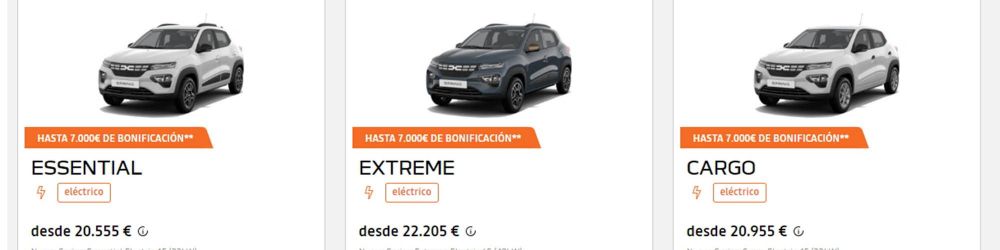 Dacia Spring coche electrico preciosin ayudas interior2