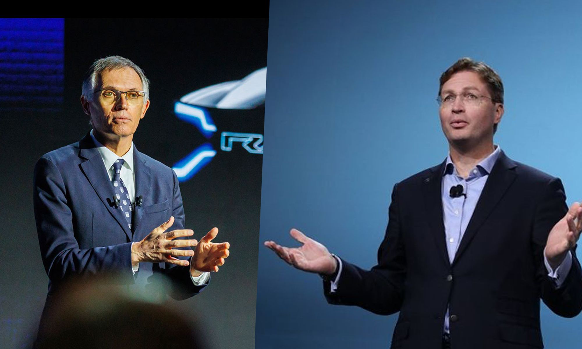 Carlos Tavares, CEO de Stellantis (izquierda), y Ola Kallenius, CEO de Mercedes (derecha), difieren sobre las políticas a adoptar frente a los fabricantes chinos..