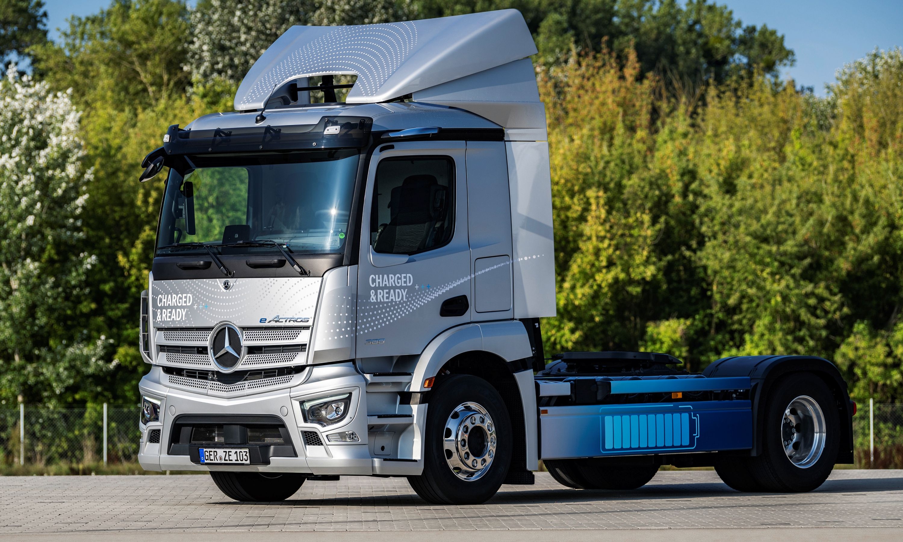 El Mercedes eActros 300 es la segunda versión de la familia eActros.