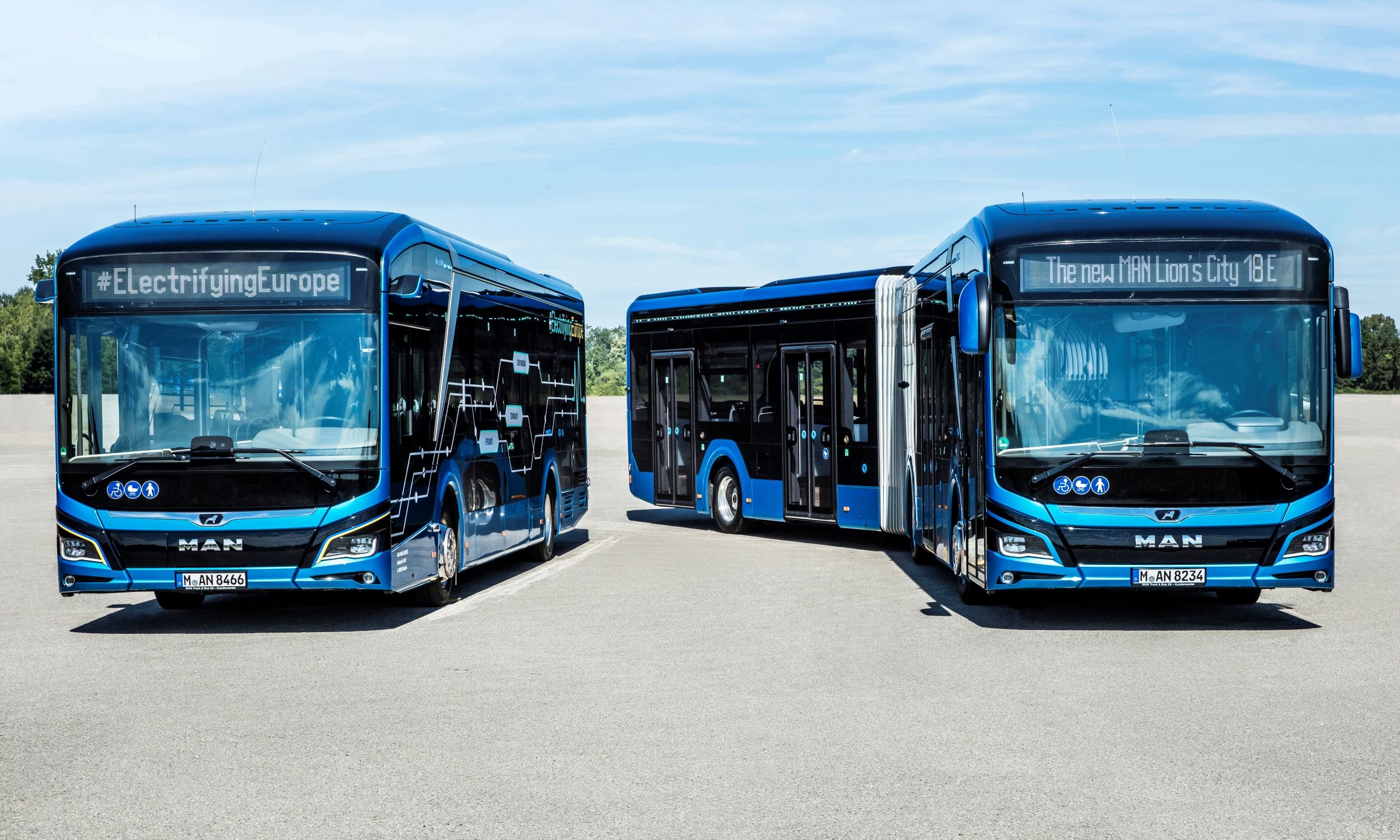 La gama de autobuses urbanos de MAN abarca desde 10 hasta 18 metros.