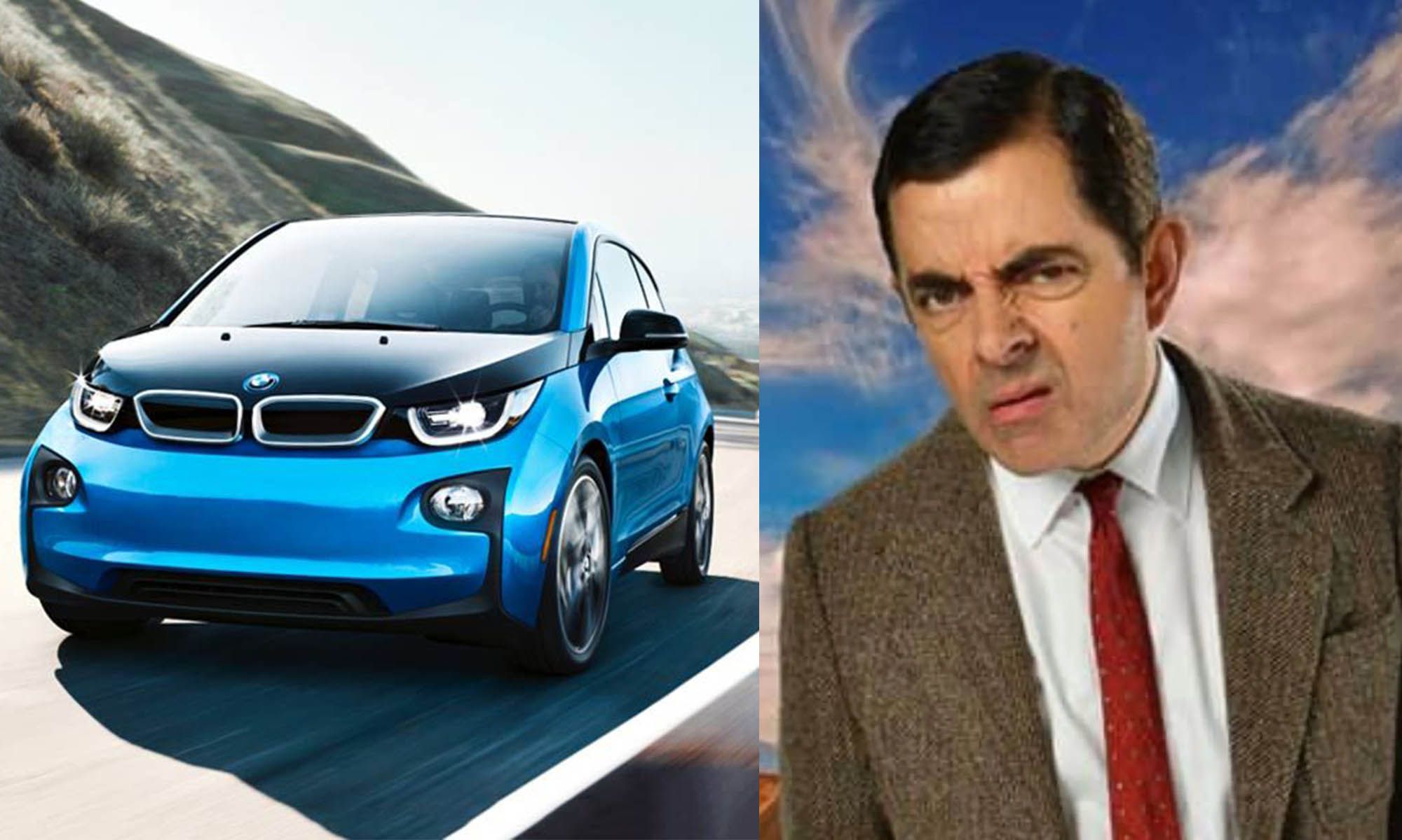 Rowan Atkinson, creador y protagonista de la serie Mr. Bean y propietario de un BMW i3.