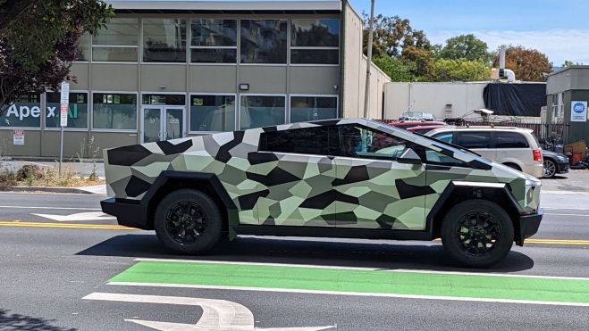 Tesla Cybertuck Vinilo Camuflaje Lateral Tesla Cybertuck Vinilo Camuflaje Lateral