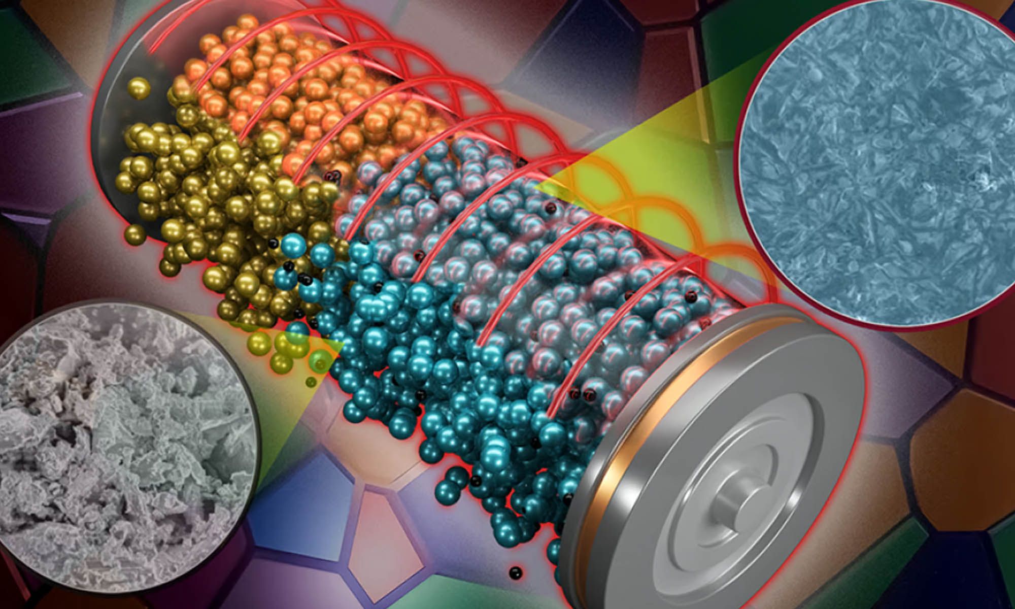 Comparación del electrolito nuevo en color azul con el que se emplea actualmente en color gris.