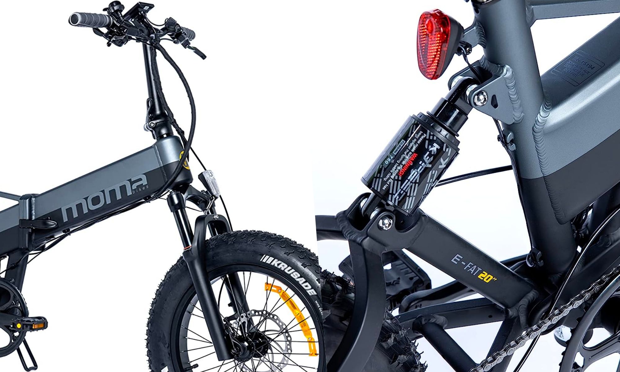Bicicleta eléctrica plegable E-FAT 20 PRO – Moma Bikes