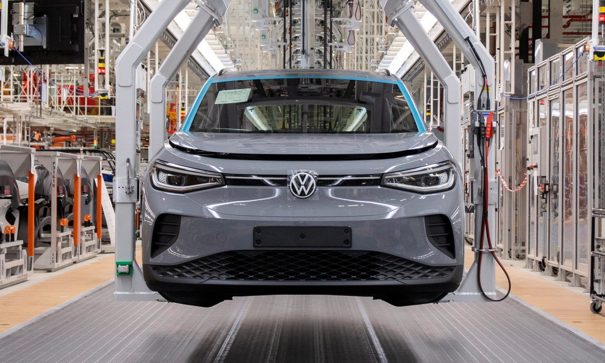 El Volkswagen ID.4 se produce en la planta alemana de Emden.