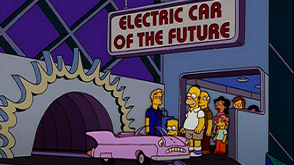 Los Simpson han criticado duramente al coche eléctrico a lo largo de su historia. Ahora, no obstante, los argumentos parece que han dejado de ser válidos.