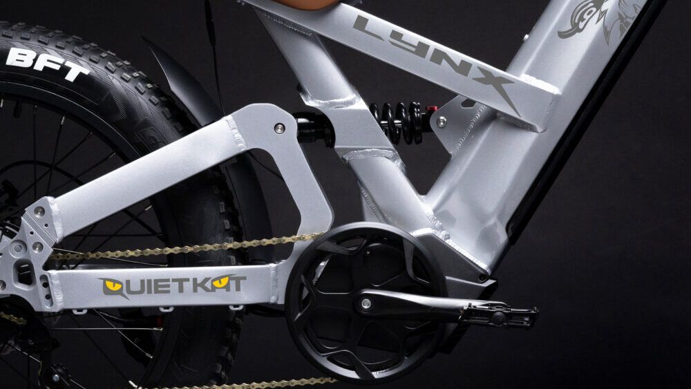 La 'bicicleta eléctrica' todoterreno QuietKat Lynx destaca por ofrecer un conjunto de soluciones pensadas para ser muy completa.