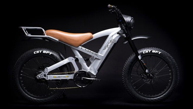 La QuietKat Lynx es una bicicleta eléctrica todoterreno que destaca por tener una estética parecida a las Cafe Racer. La QuietKat Lynx es una bicicleta eléctrica todoterreno que destaca por tener una estética parecida a las Cafe Racer.