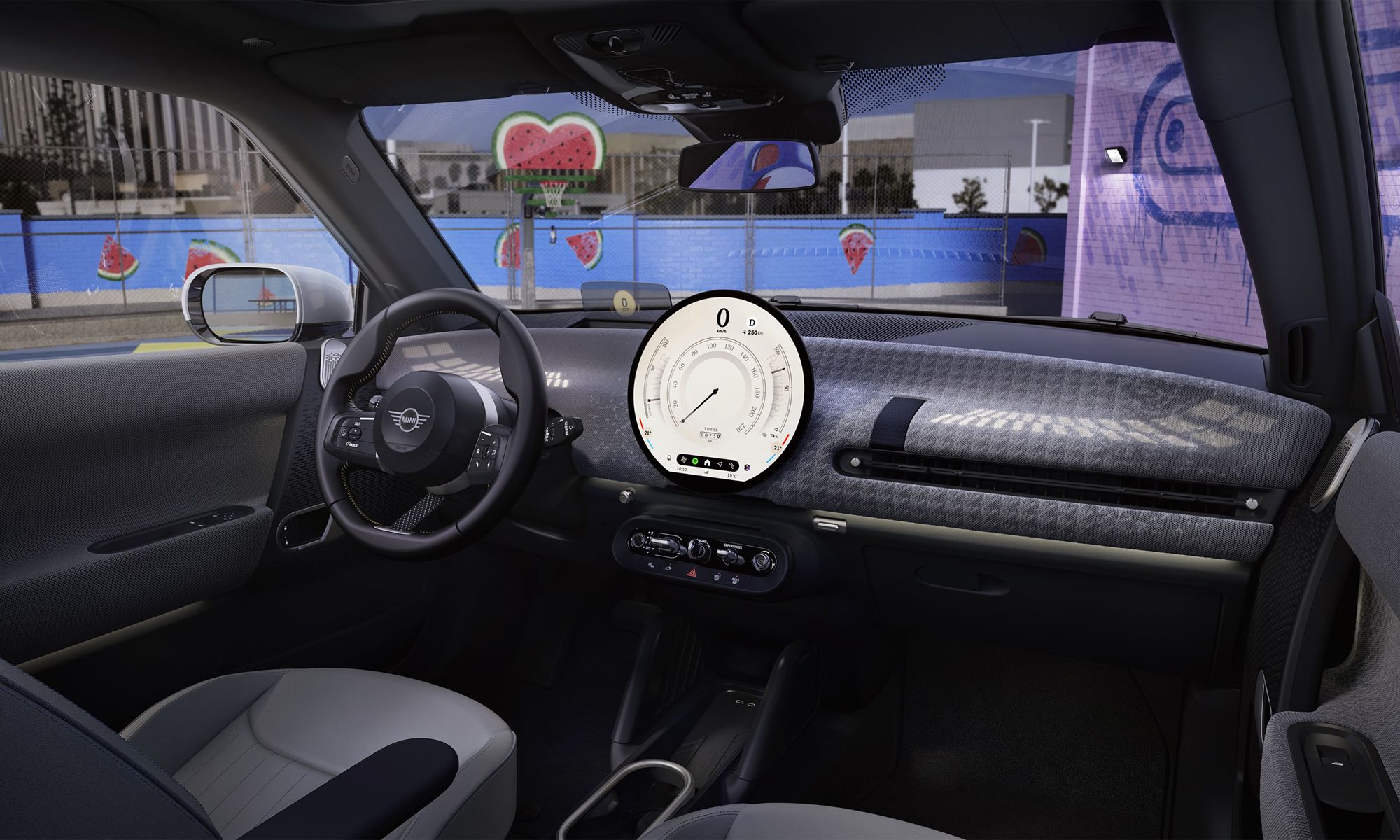 Una pantalla OLED circular es la auténtica protagonista del interior de los nuevos MINI.