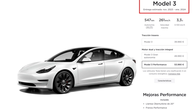 configurador tesla model 3