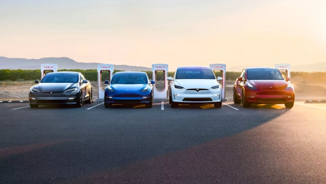 Gama de coches eléctricos de Tesla.