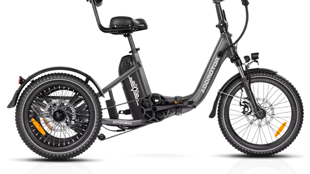Este triciclo eléctrico CityTri E 310 tiene una gran autonomía para poder superar todo tipo de obstáculos.
