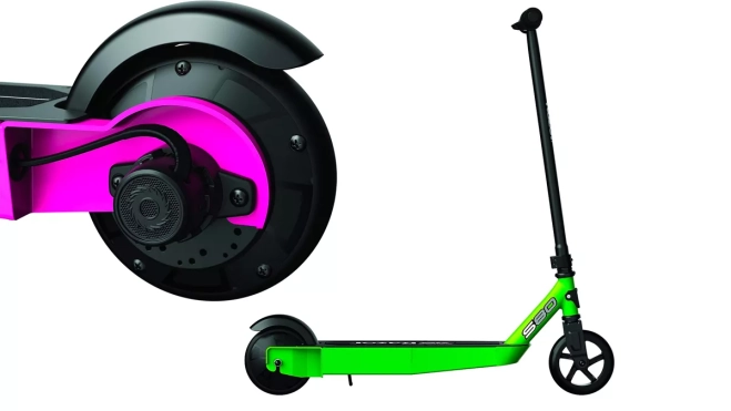 ALLMOVE X2PLUS Patinete Electrico Niños 6 a 12 Años,Luz de Colores