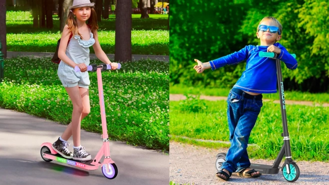 E-RIDES Patinete Electrico Niños 6 a 12 Años, 6 Pulgadas Scooter