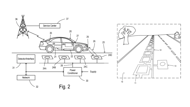 ford patent for in road dynamic wireless charging tech for evs 1