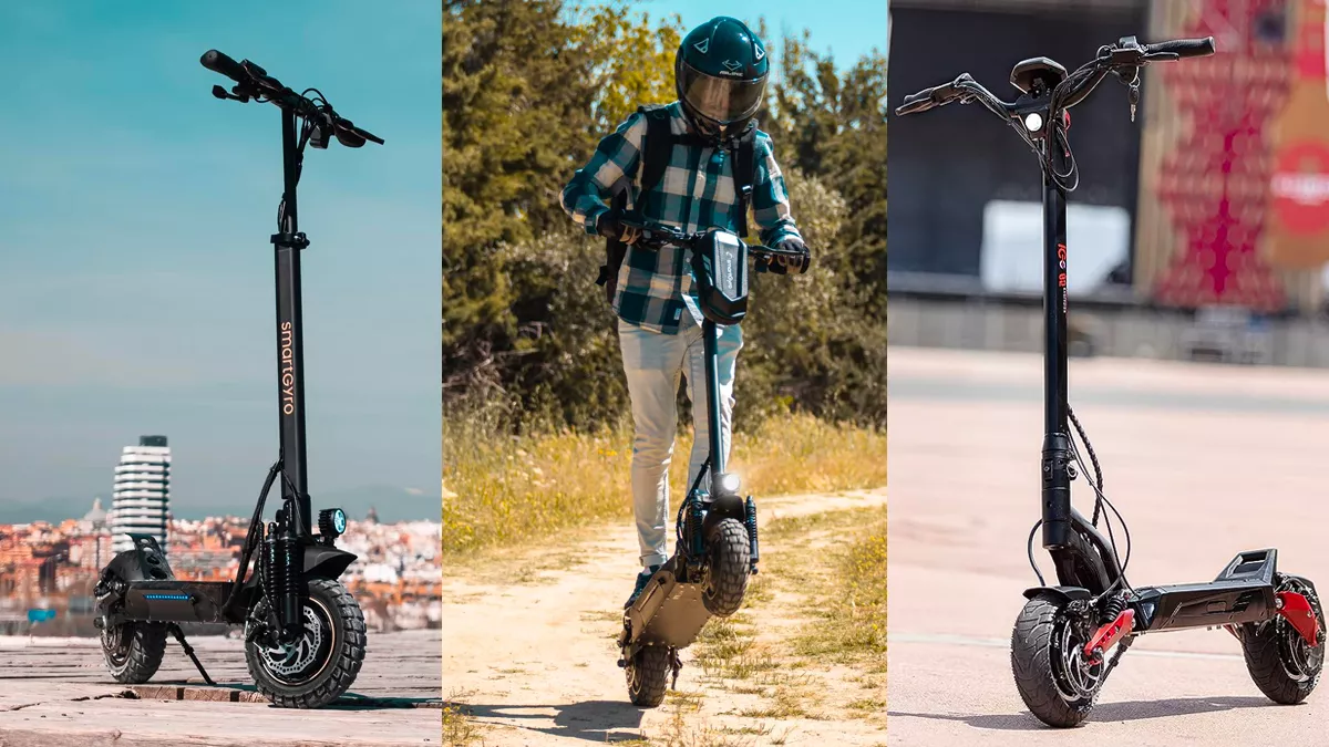 Asfalto, rocas, barro... un patinete todoterreno se mueve con soltura allá donde lo lleves