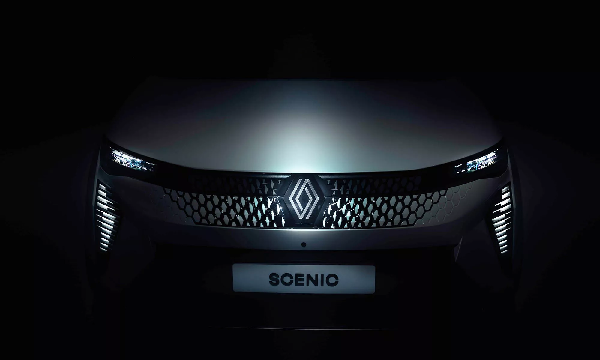 Imagen teaser con la que Renault anuncia la presentación del nuevo Scenic E-Tech.