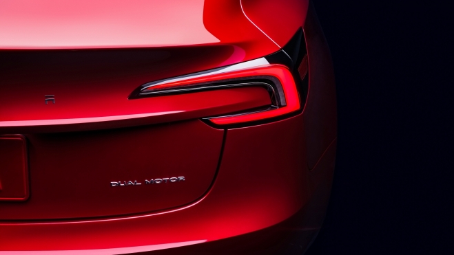 Tesla Model 3 Trasera Tesla Model 3 Trasera