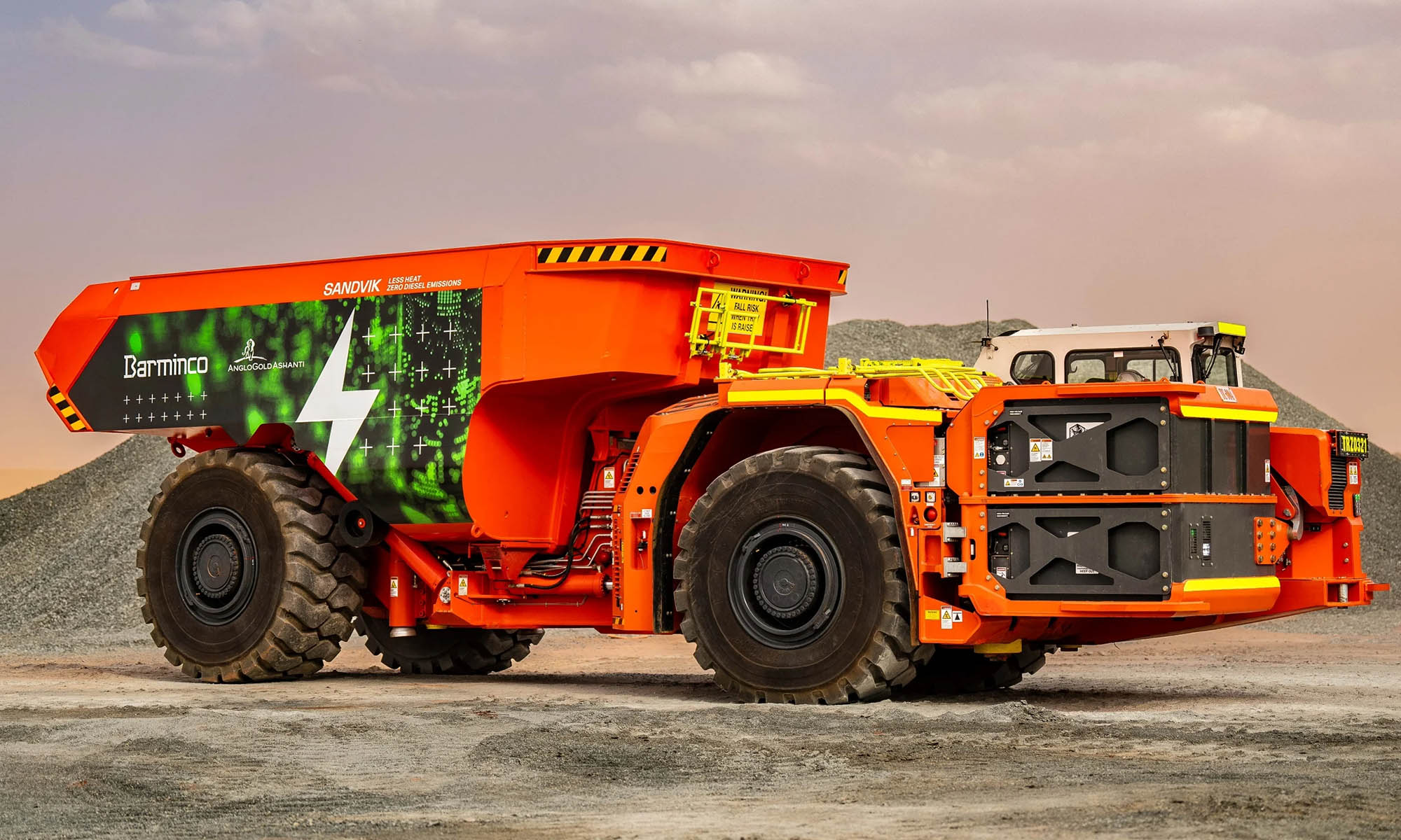 Sandvik es el fabricante de este prototipo de camión eléctrico especialmente diseñado para la minería subterránea. 