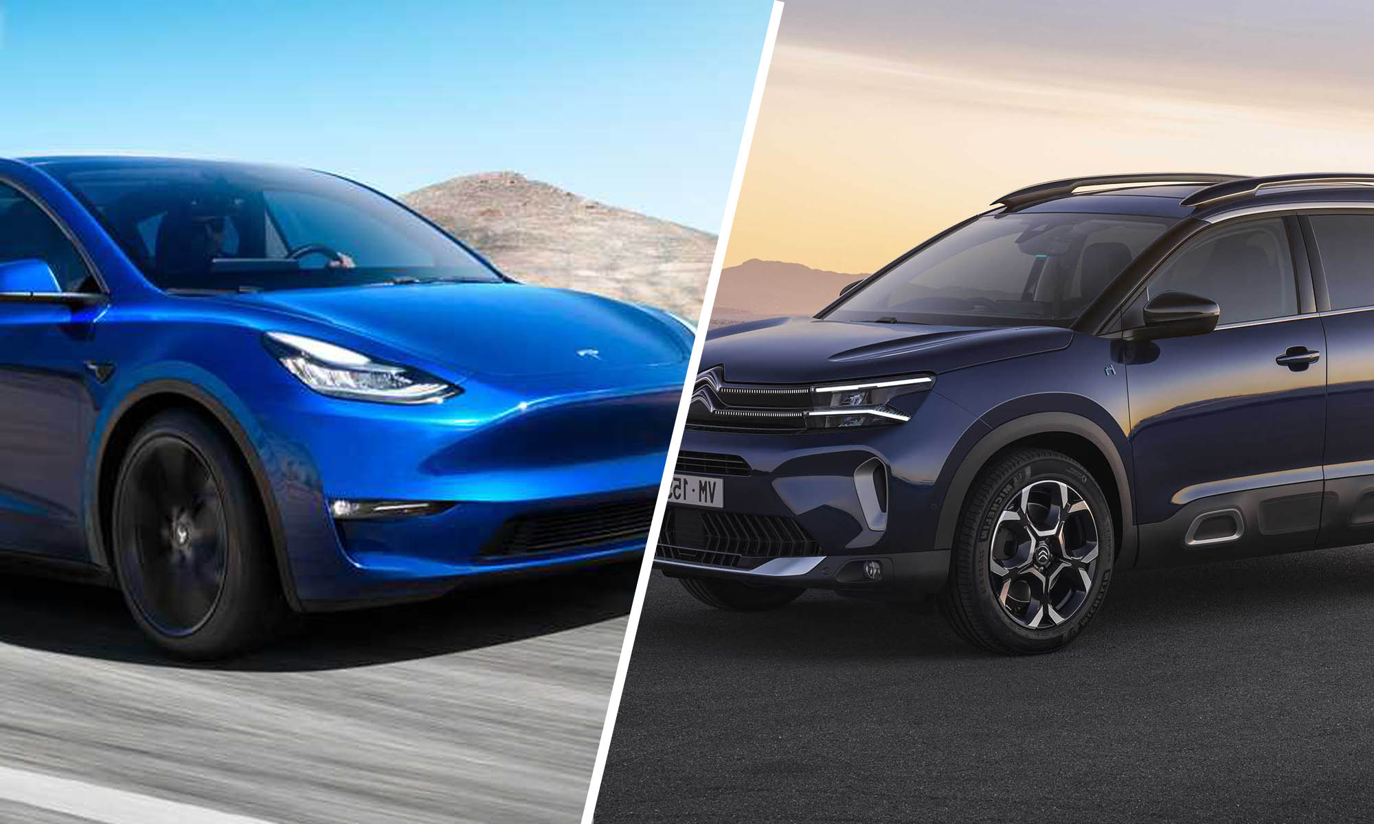 Tesla Model Y y Citroën C5 Aircross, líderes de ventas en España en septiembre entre los coches eléctricos e híbridos enchufables.