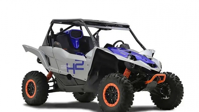 Construido sobre la base de un YXZ1000R, este buggy utiliza hidrógeno.