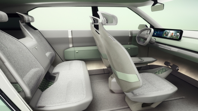 Kia ha experimentado con nuevos materiales para el EV3 Concept.