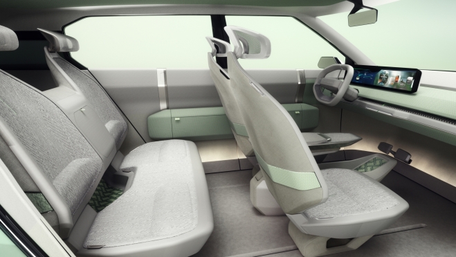 Kia ha experimentado con nuevos materiales para el EV3 Concept. Kia ha experimentado con nuevos materiales para el EV3 Concept.