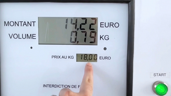 El precio del hidrógeno18 euros el kilo.