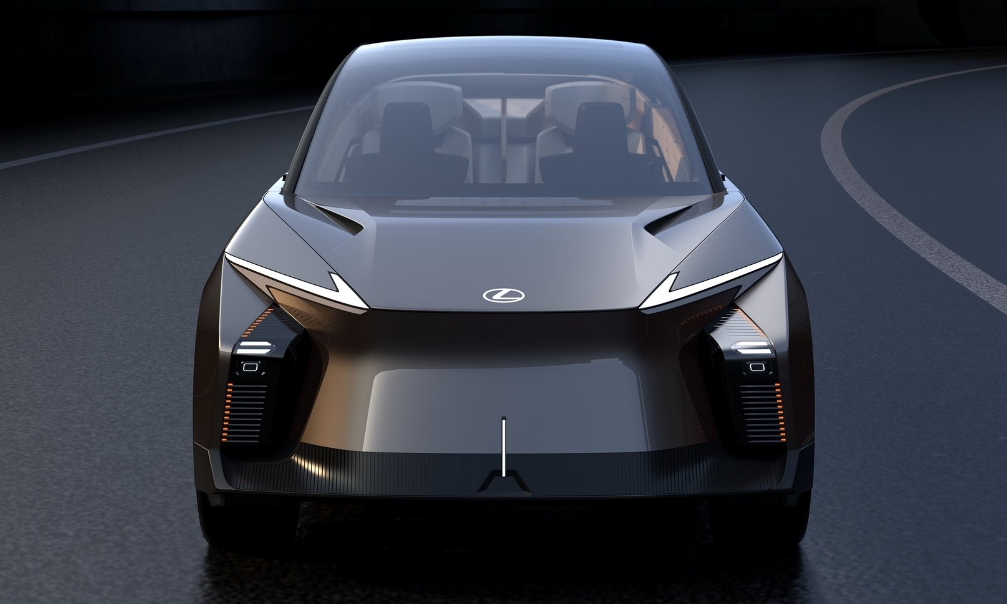 Aunque sea un prototipo futurista, el estilo tradicional de Lexus se reconoce fácilmente.