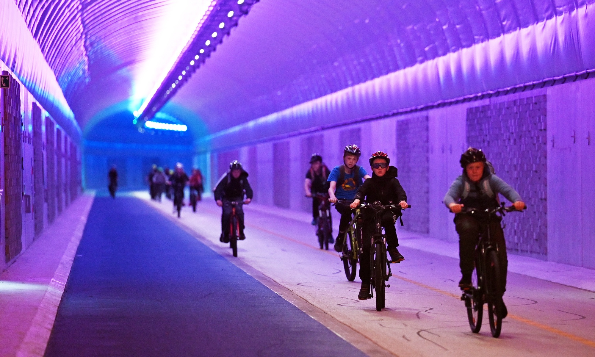 El Fyllingsdalen Tunnel se ha convertido en el túnel para bicis más largo del mundo.
