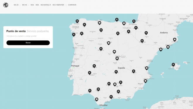 MG tiene casi 70 puntos de venta repartidos por toda la geografía española.