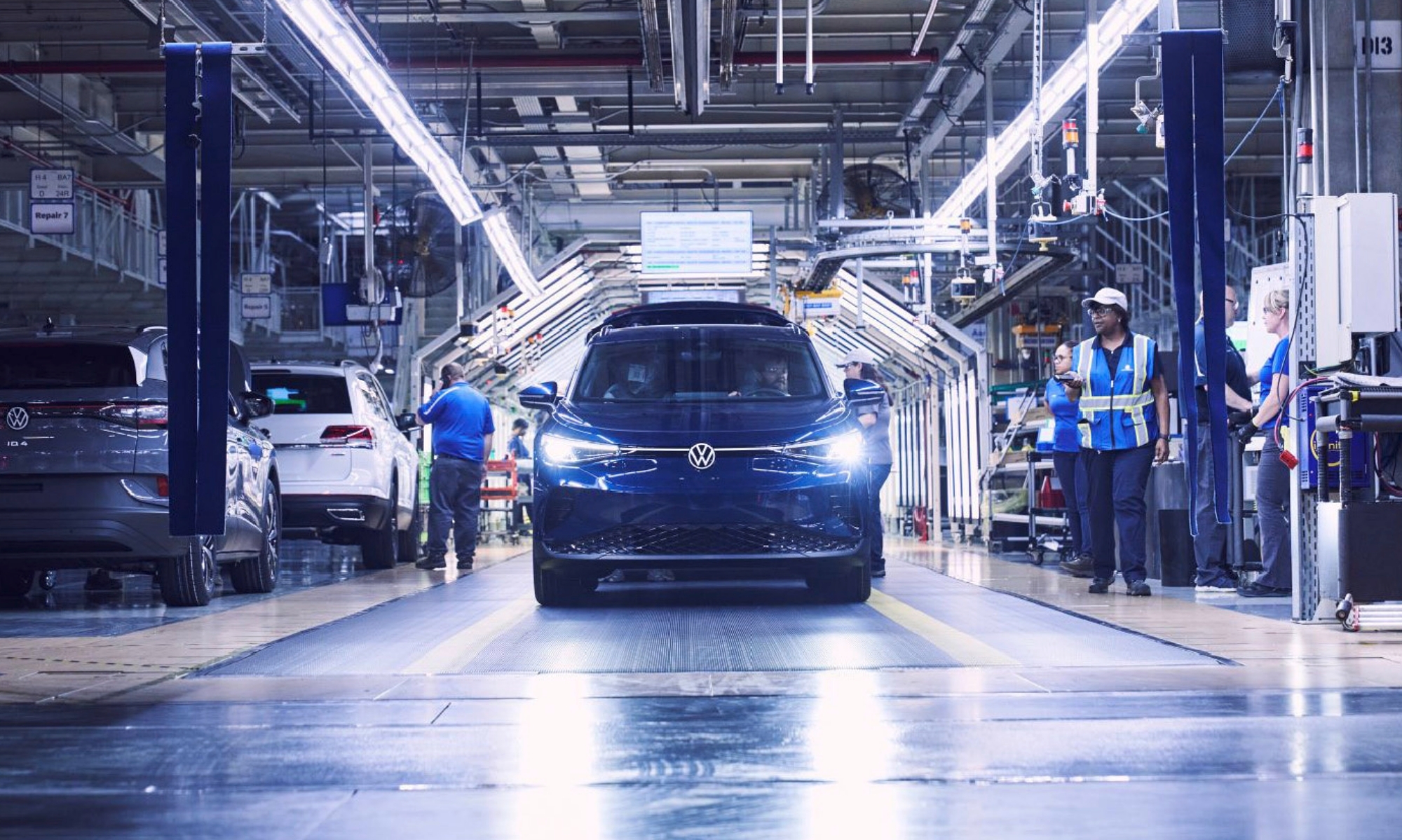 El ID.4 es el primer modelo de la gama eléctrica en fabricarse fuera de Alemania.