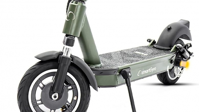 El patinete eléctrico de smartGyro tiene unas ruedas de 10 pulgadas