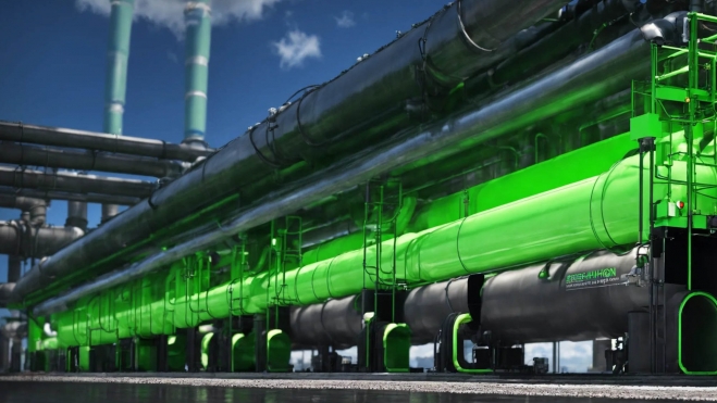 El transporte de hidrógeno verde requiere de infraestructuras diferentes a las del gas. El transporte de hidrógeno verde requiere de infraestructuras diferentes a las del gas.
