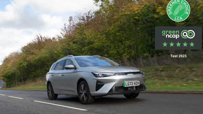 El MG5 ha recibido las 5 estrellas Green NCAP.