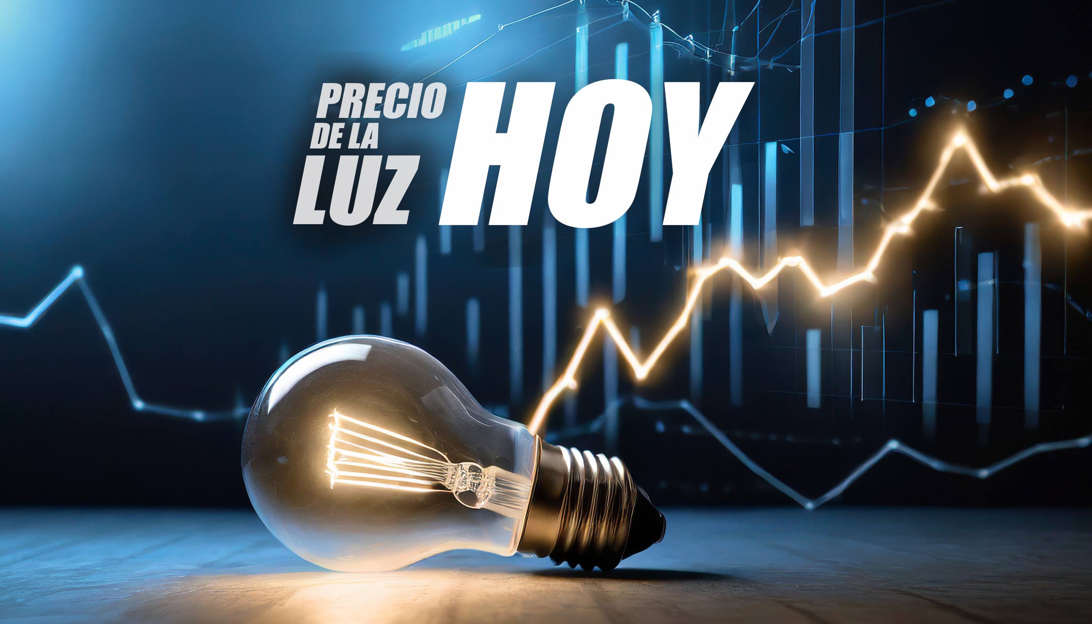 Precio de la luz hoy viernes 8 de diciembre de 2023.