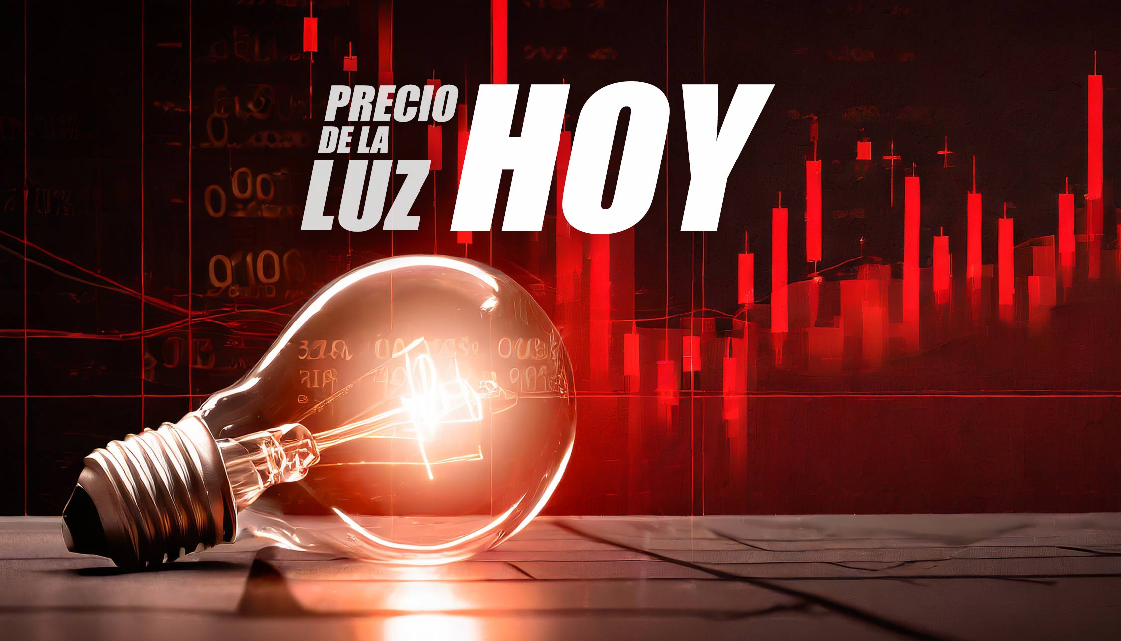 Precio de la luz hoy sábado 9 de diciembre de 2023.