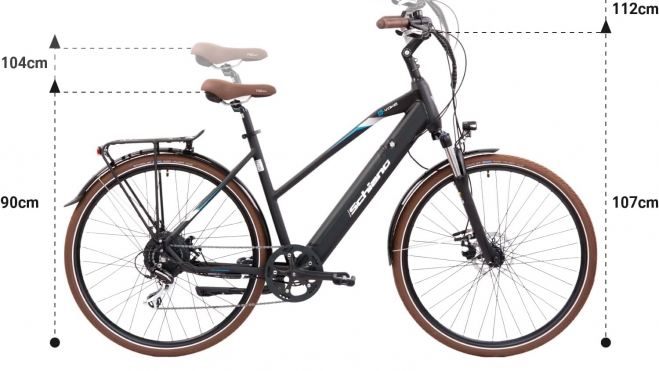 Medidas y dimensiones de la bicicleta eléctrica E-Voke.