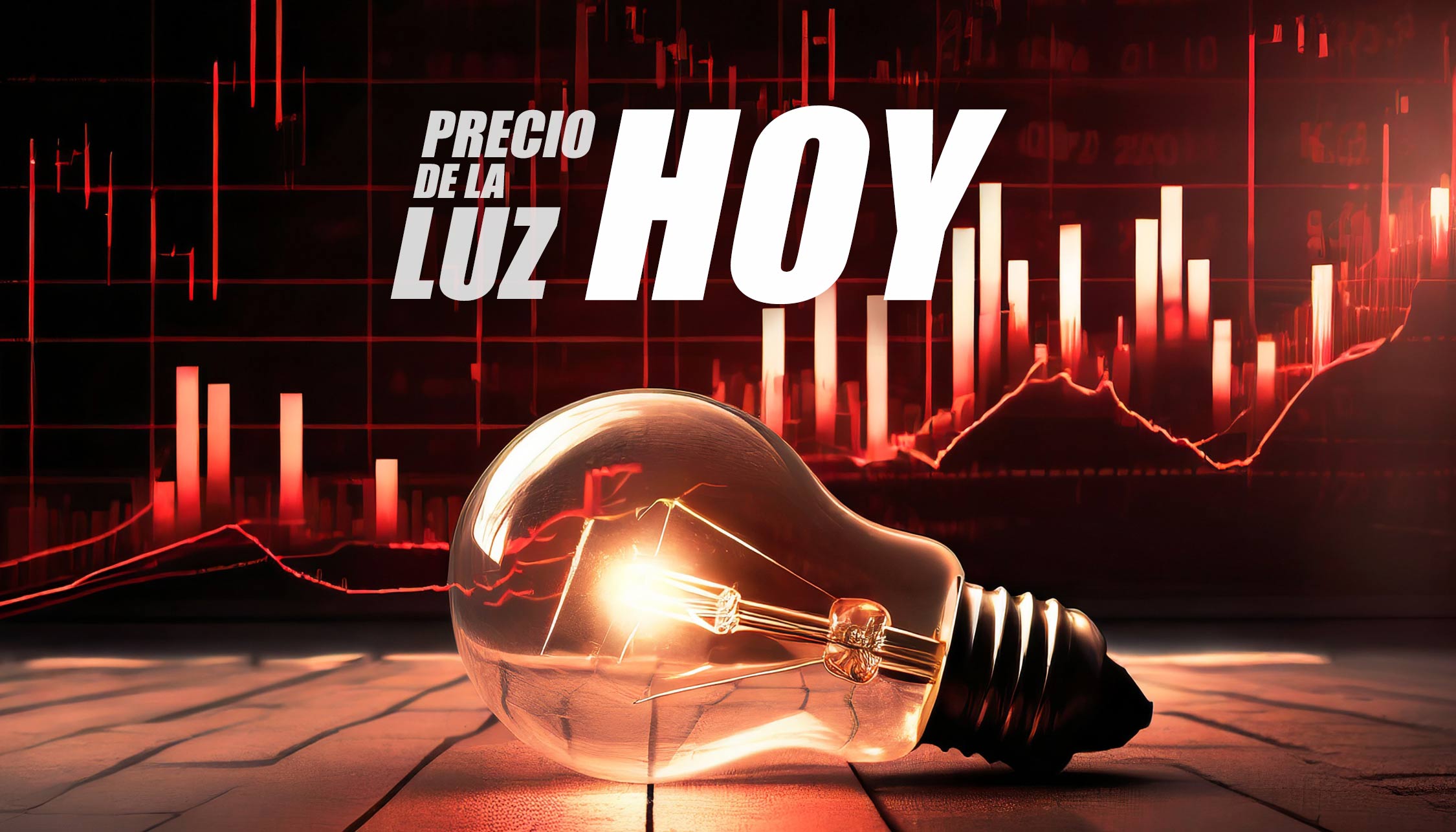 Precio de la luz hoy miércoles 13 de diciembre de 2023.