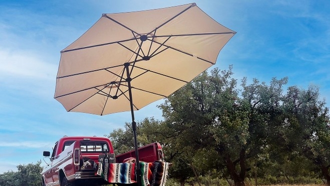 El toldo de Humbra permite contar con más de una decena de metros cuadrados de sombra El toldo de Humbra permite contar con más de una decena de metros cuadrados de sombra