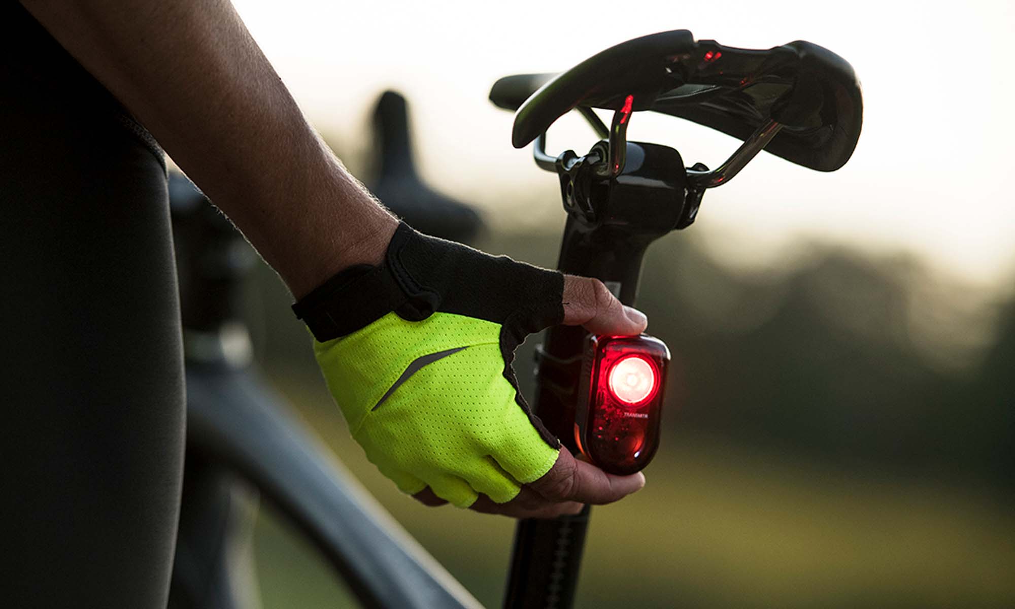 Conjunto de luces para bicicletas.