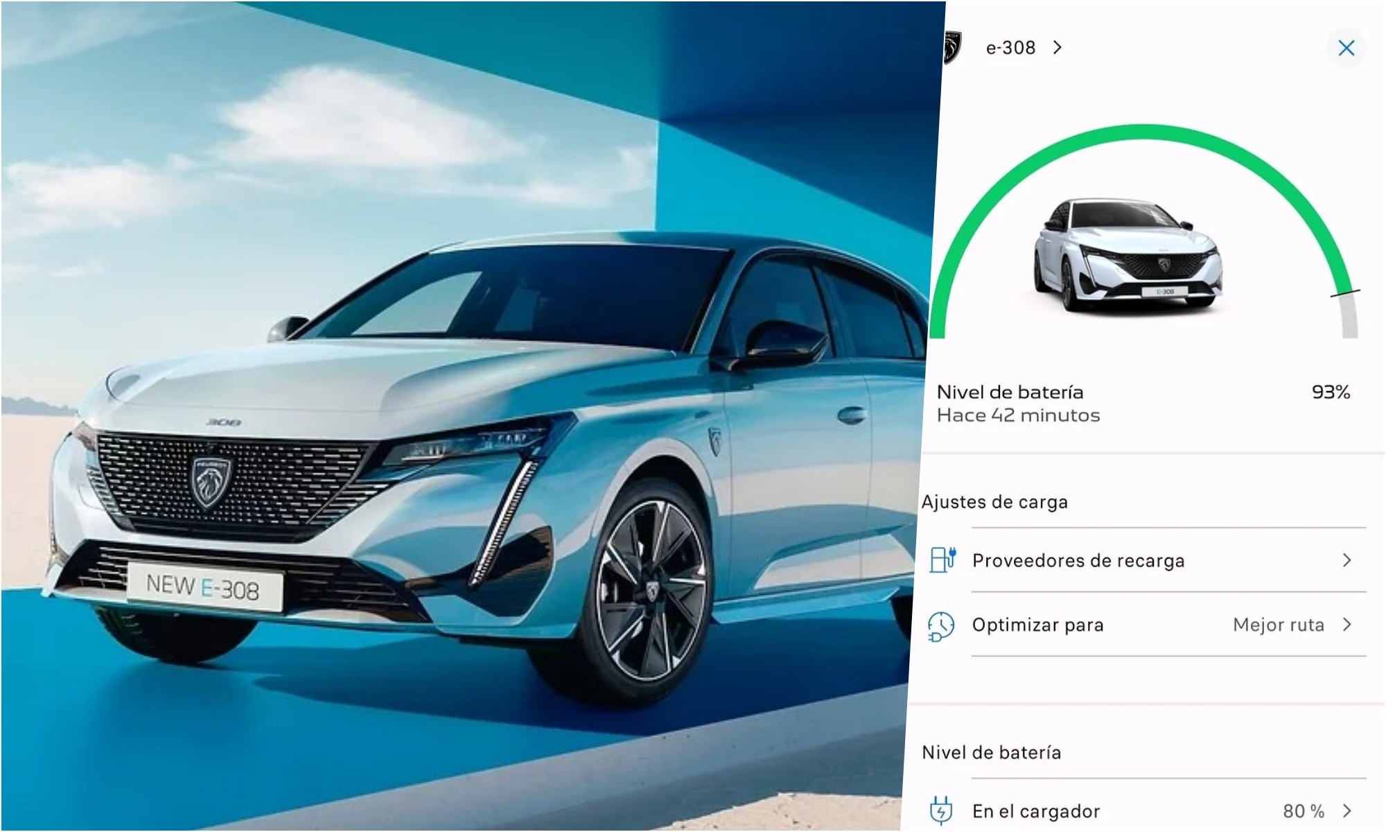 Desde la aplicación de Peugeot podrás gestionar todos los viajes con tu coche eléctrico.