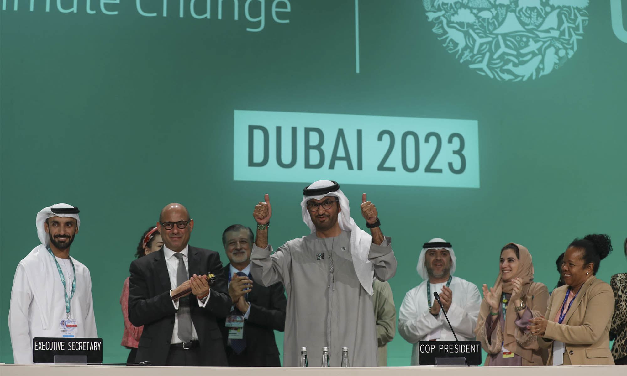 El Sultán Al Jaber, presidente de la COP28 celebrada durante dos semanas en Dubai.
