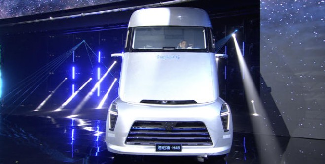 El Hybot es considerado como el camión de hidrógeno más eficiente de la industria del transporte de mercancías.