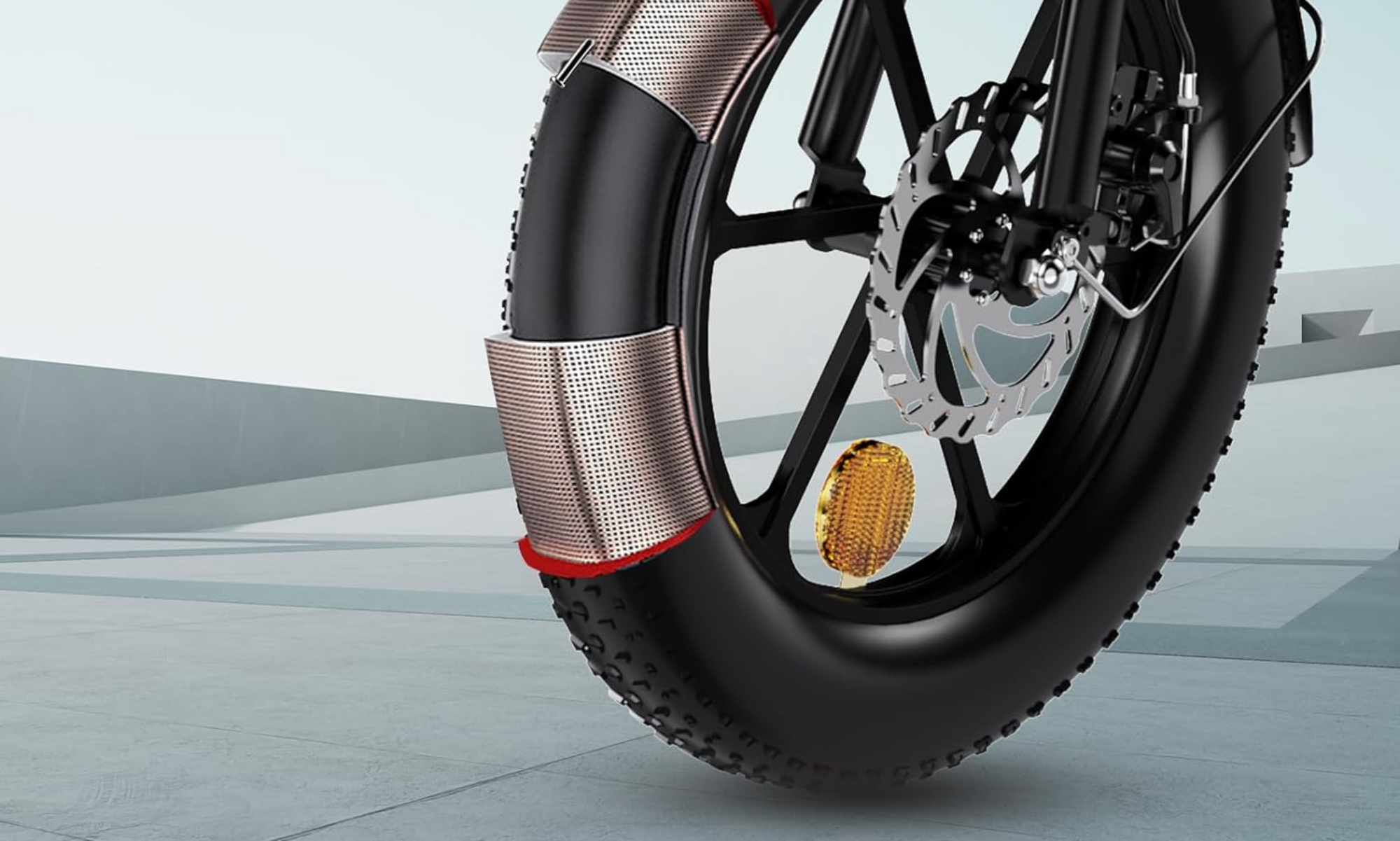 Con estas ruedas no habrá terreno ni condición climatológica adversa que se le resista a esta bicicleta.
