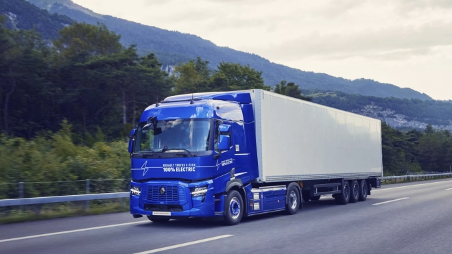 Camión eléctrico de Renault Trucks. Camión eléctrico de Renault Trucks.