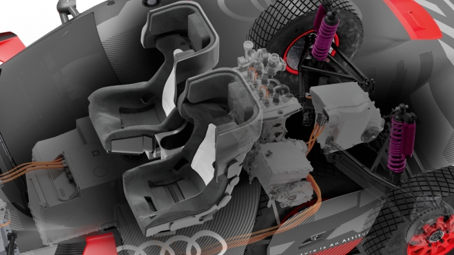 Audi RS Q e tron Dakar 2024 motor