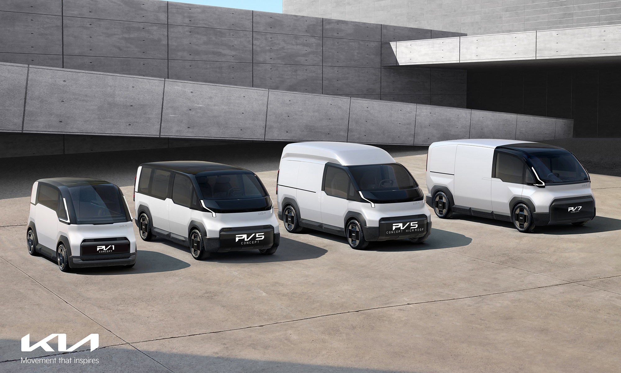 Kia ha presentado cuatro vehículos construidos sobre su nueva plataforma modular.